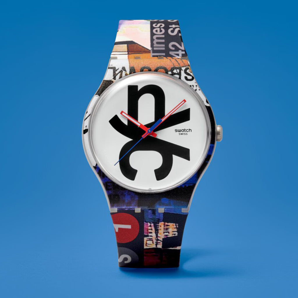 Swatch New Gent CARSON TIME Destination New York 2026 SUOZ370