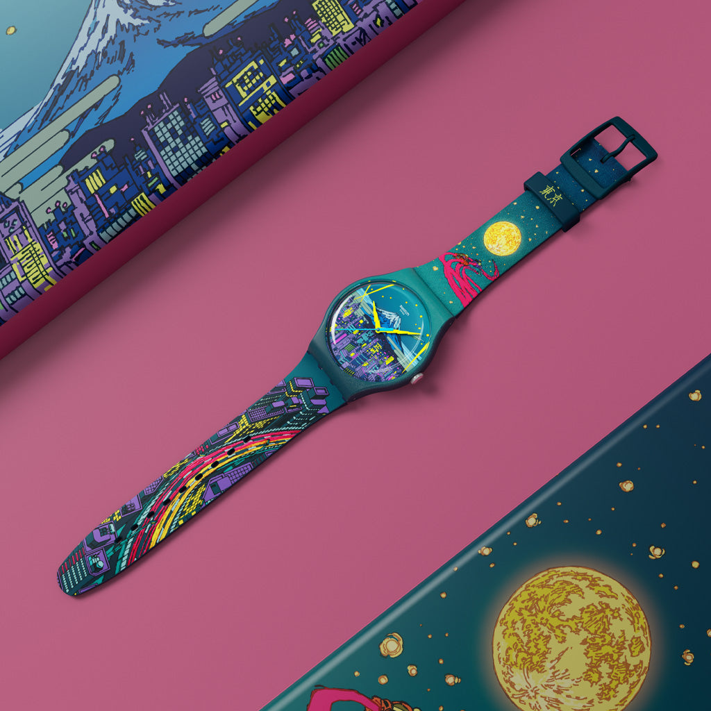Swatch New Gent Destination Special EXPRESSWAY TO THE FUTURE Tokyo 2026 SUOZ374