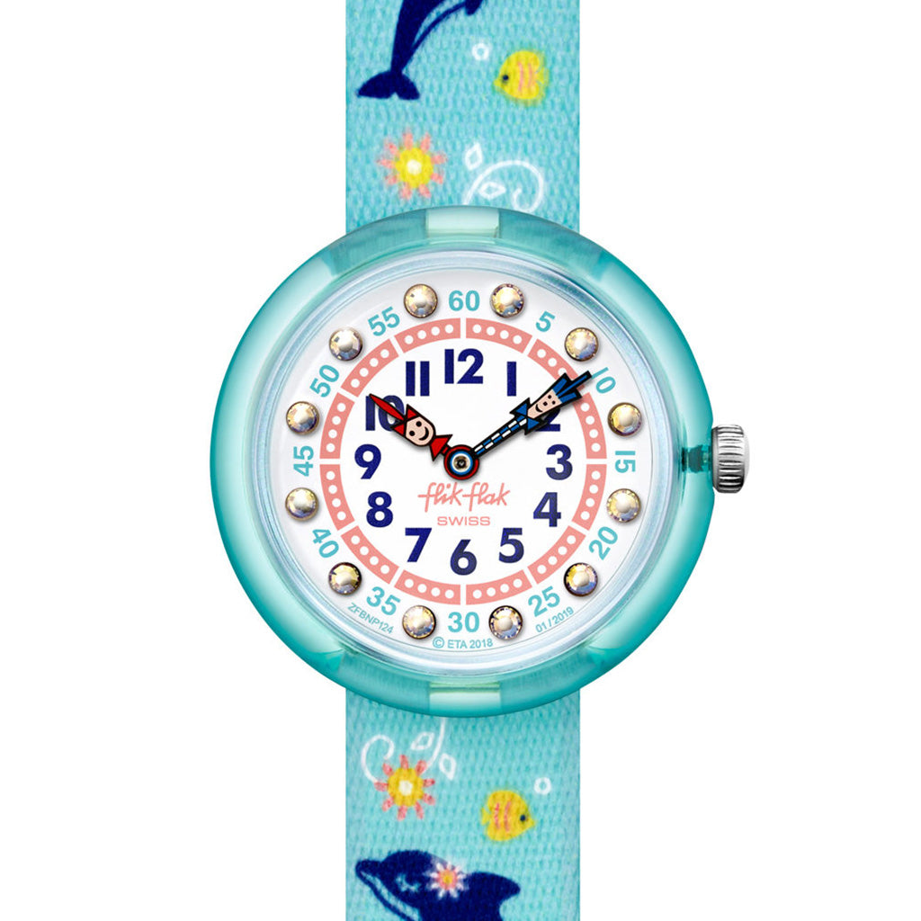 Flik Flak Kinderuhr Sweet Dolphin FBNP124