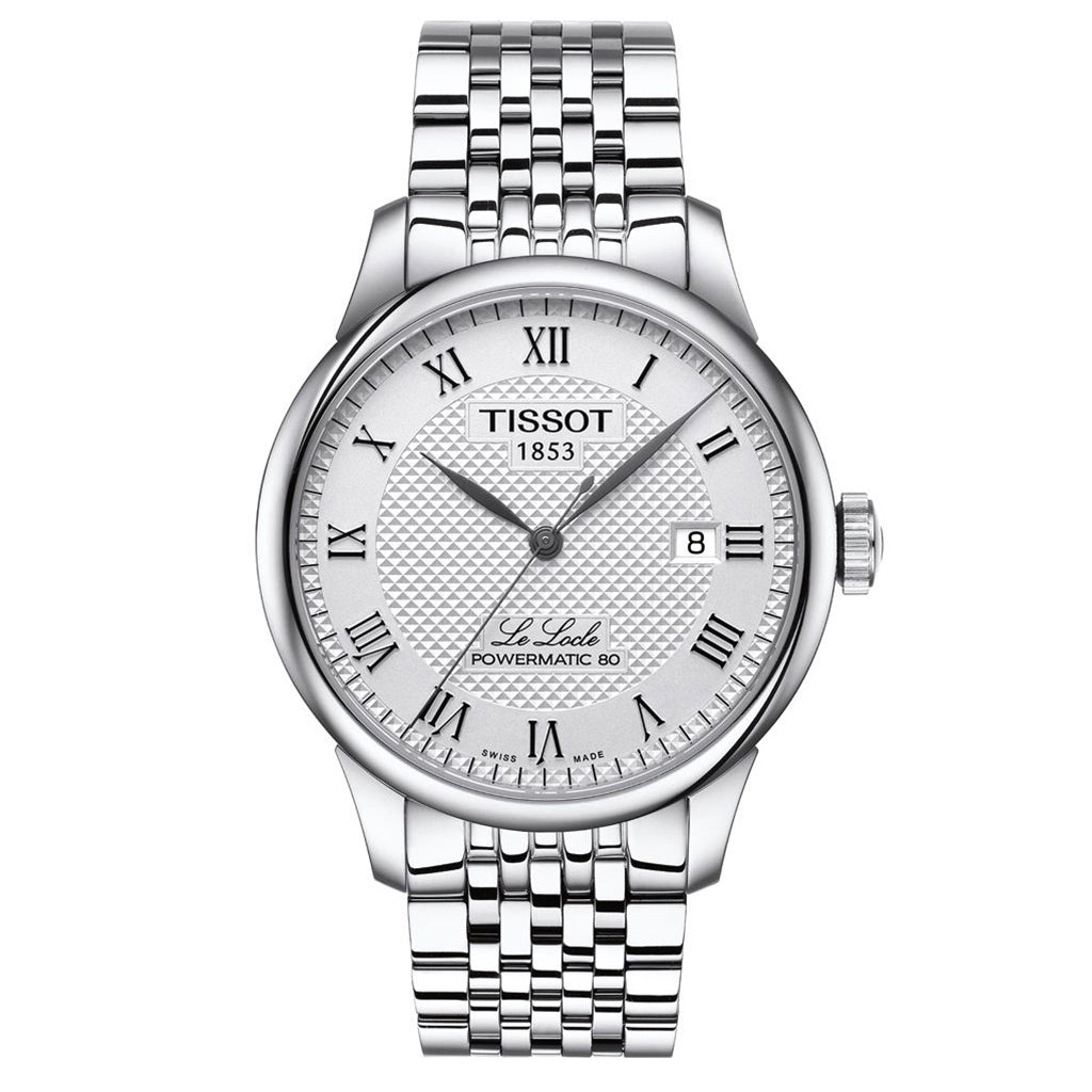 Le Locle 39MM Powermatic 80 Silver Metal