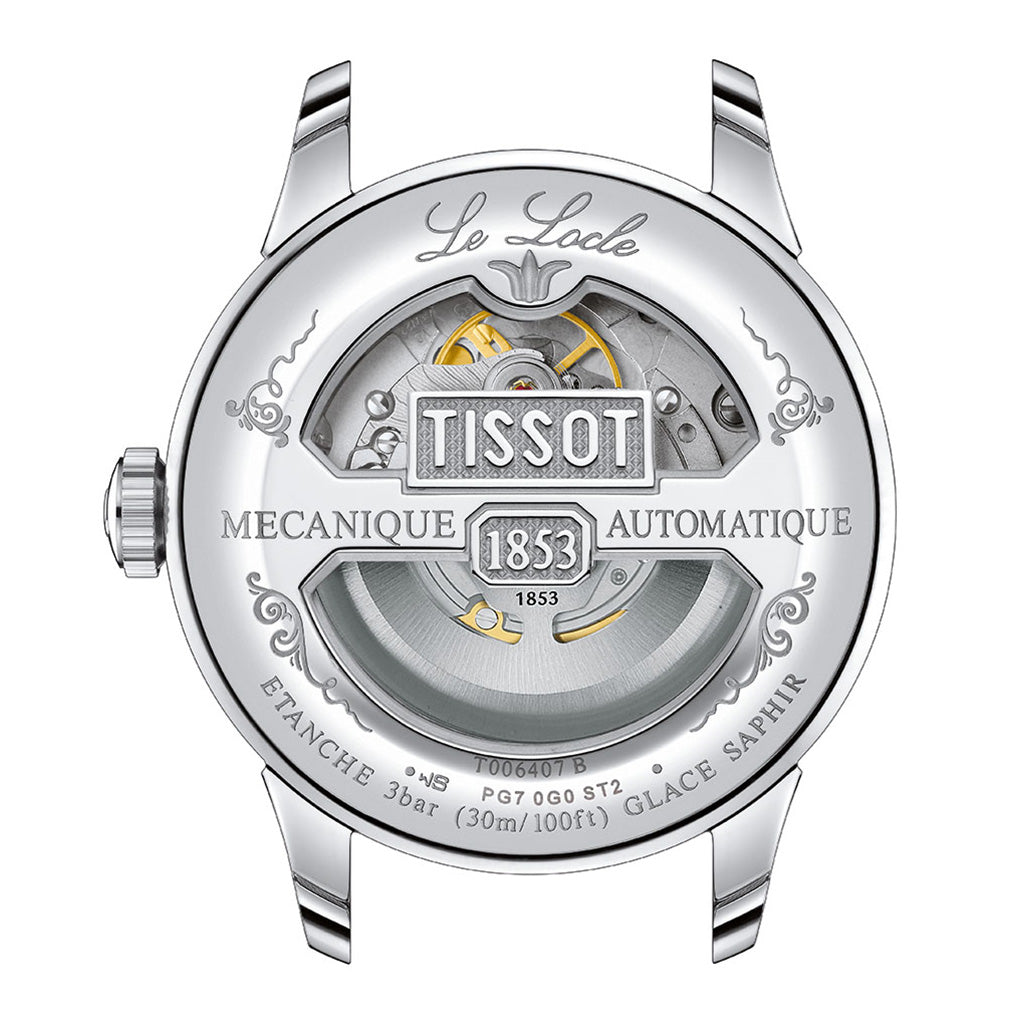 Le Locle 39MM Powermatic 80 Open Heart Leather