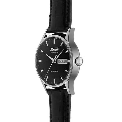 Heritage Visodate Automatic Black Leather