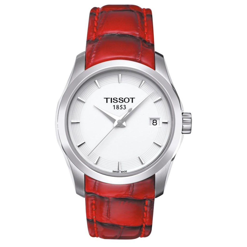Couturier Lady 32MM White Leather Red