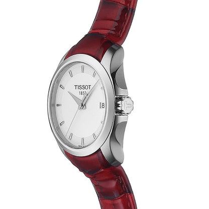 Couturier Lady 32MM White Leather Red