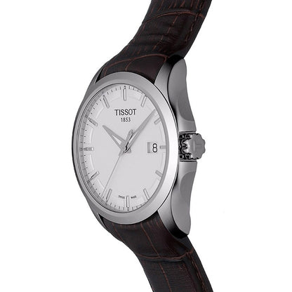 Couturier Gent 39MM Silver Leather Brown (Auslaufmodell)