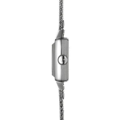 Lovely 20MM Square Silver Milanaise