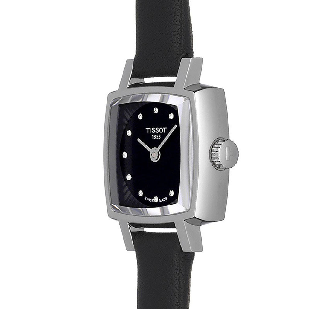 Lovely 20MM Square Black Leather Black
