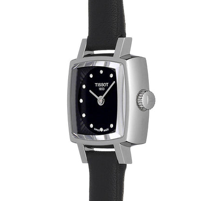 Lovely 20MM Square Black Leather Black