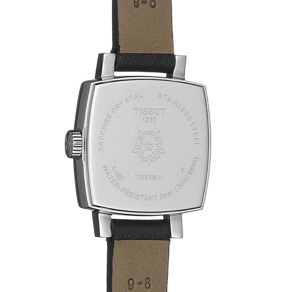 Lovely 20MM Square Black Leather Black