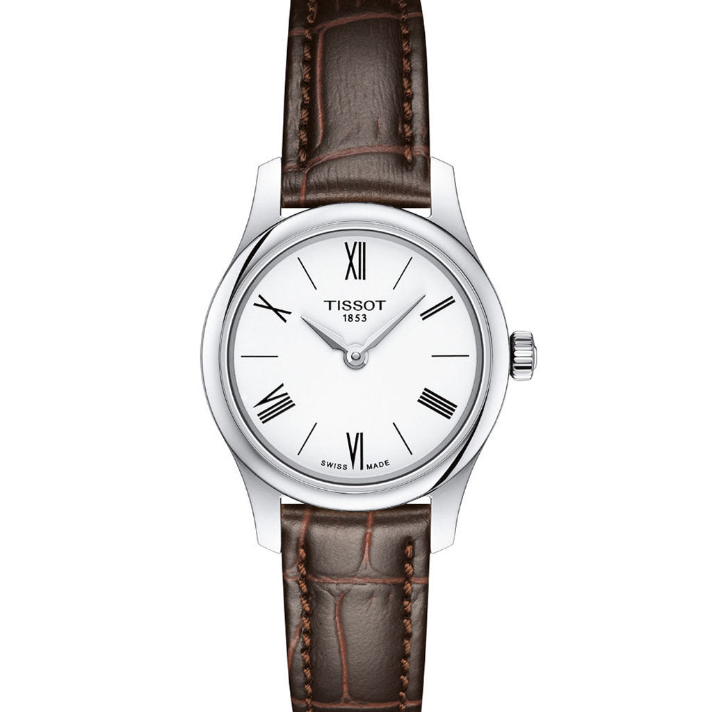 Tradition 5.5 25MM Lady White Leather Brown