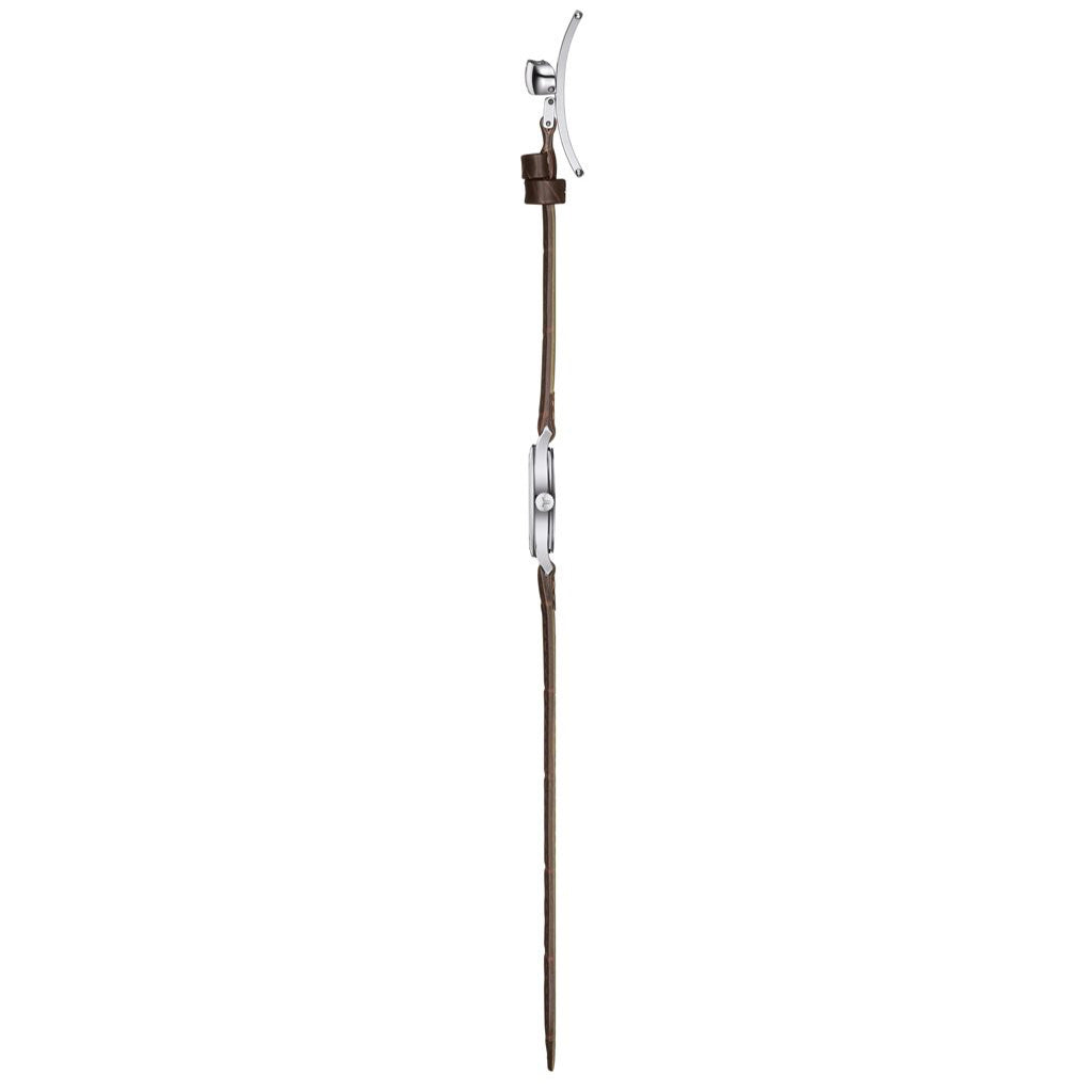 Tradition 5.5 31MM Lady Silver Leather Brown