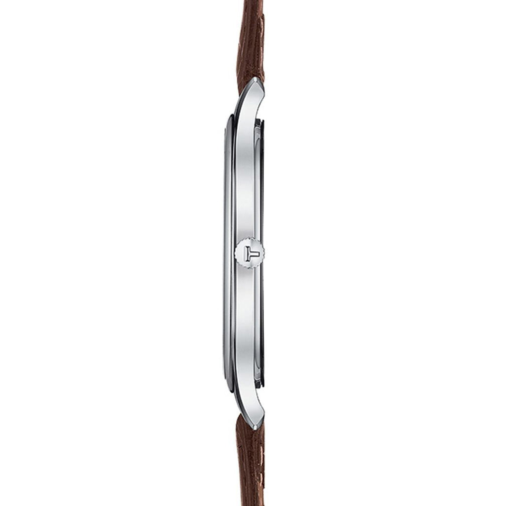 Tradition 5.5 39MM White Leather Brown