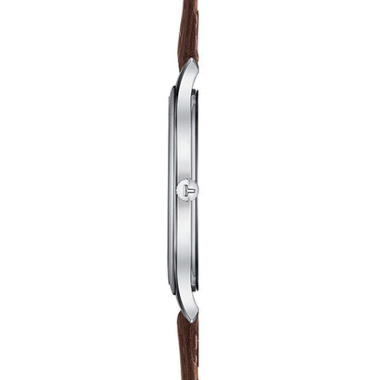 Tradition 5.5 39MM White Leather Brown