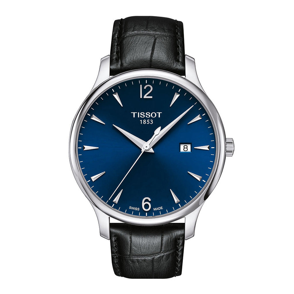 Tradition 42MM Blue Leather Black (Ausstellungsstück)