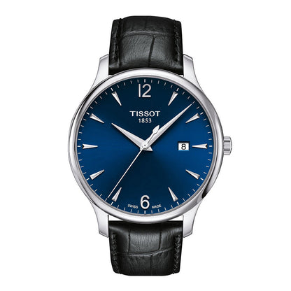 Tradition 42MM Blue Leather Black (Ausstellungsstück)