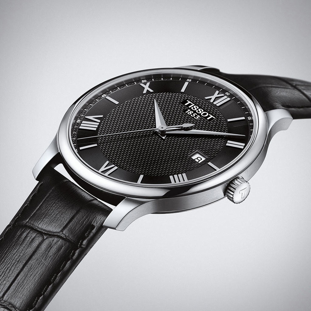 Tradition 42MM Black Leather (Ausstellungsstück)