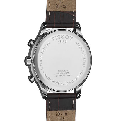 Tradition 42MM Chrono White Leather Brown