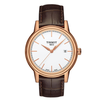 Carson Premium 39MM Gent White Leather Brown (Ausstellungsstück)