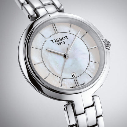 Flamingo 26MM Pearl White Stainless Steel