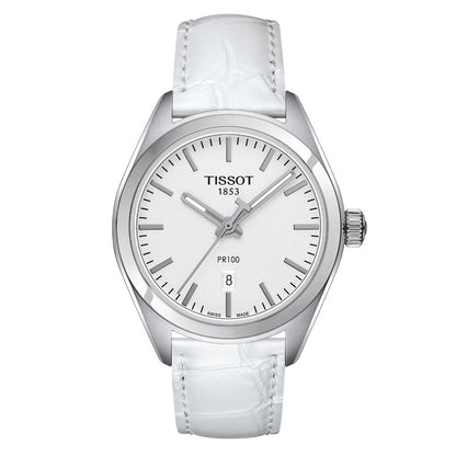 PR 100 33MM Lady Silver Leather White
