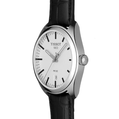 PR 100 39MM White Leather Black