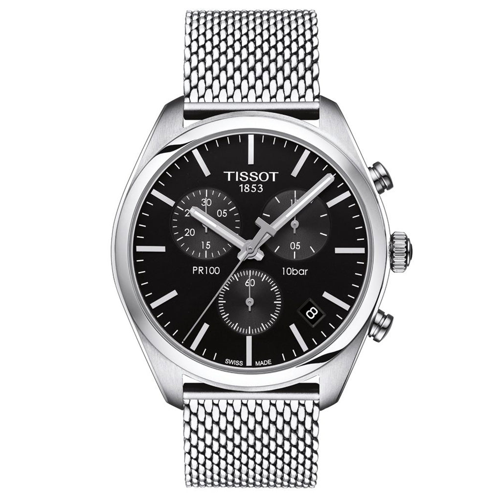 PR 100 41MM Chrono Black Milanaise