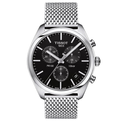 PR 100 41MM Chrono Black Milanaise