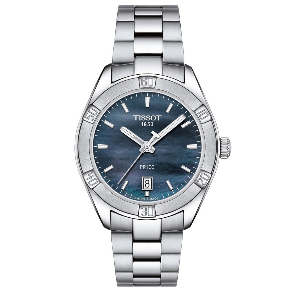 PR 100 36MM Sport Chic Lady Mother of Pearl Blue Metal