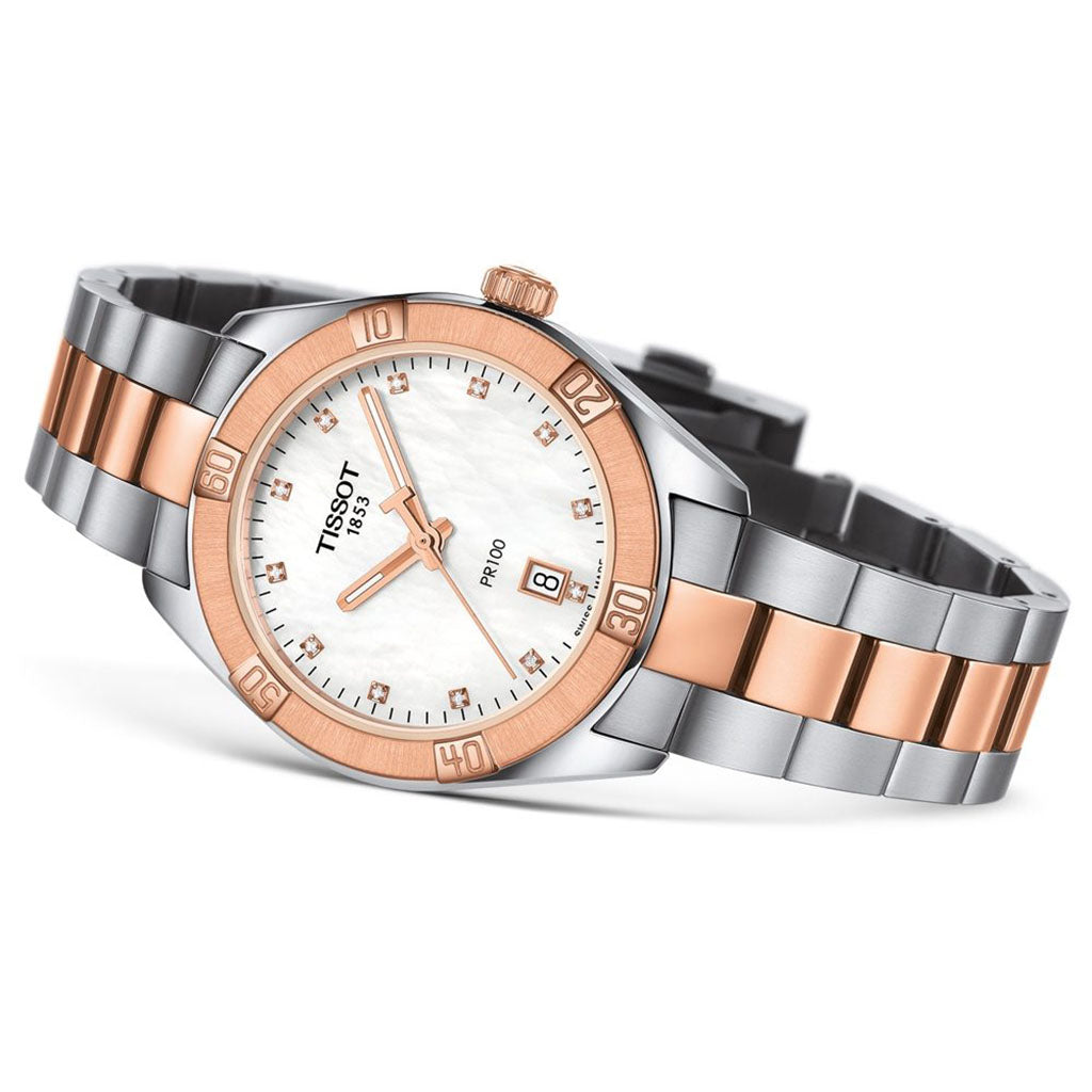 PR 100 36MM Sport Chic Lady Diamonds Rosé