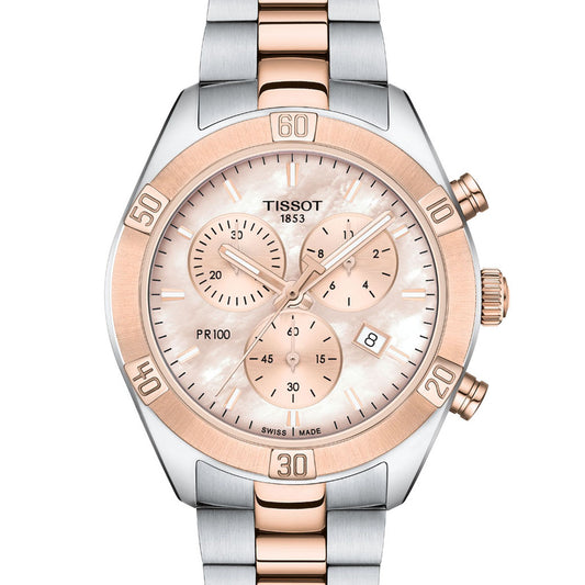 Tissot PR 100 Sport Chic Chronograph Mother of Pearl T101.917.22.151.00