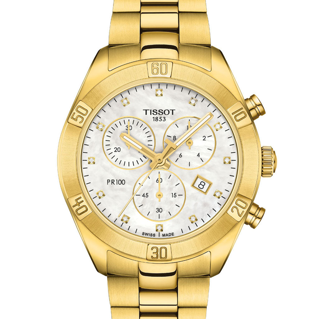 Tissot PR 100 Sport Chic Chronograph Mother of Pearl T101.917.33.116.01