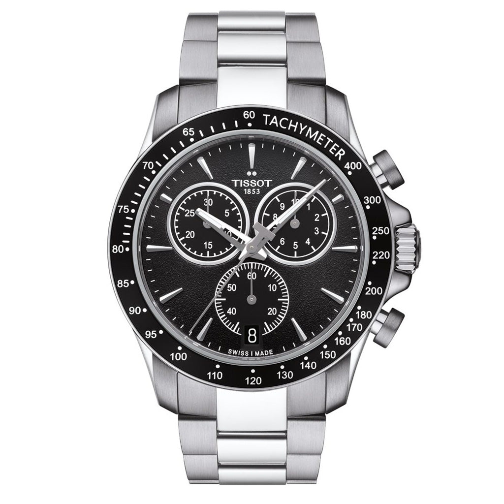 V8 Quarz Chrono Black Metal