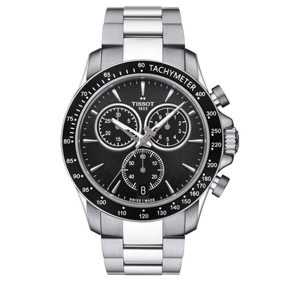 V8 Quarz Chrono Black Metal