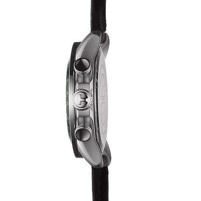 V8 Quarz Chrono Black Leather