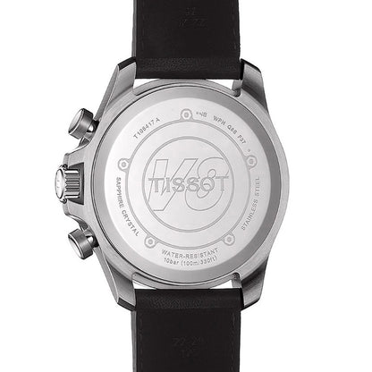 V8 Quarz Chrono Black Leather