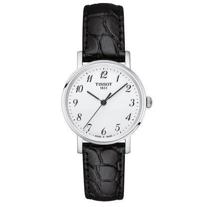 Everytime Small 30MM Silver Leather Black