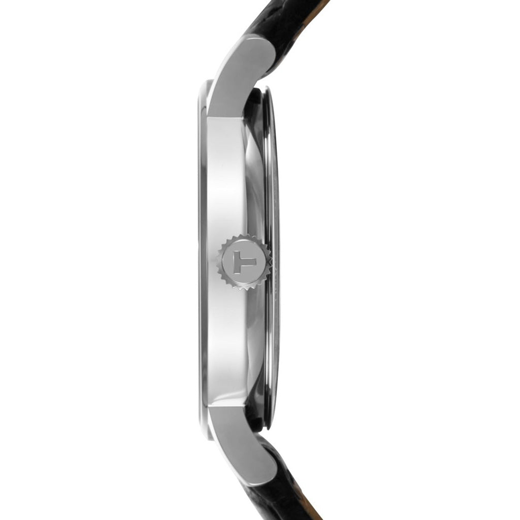 Everytime Small 30MM Silver Leather Black