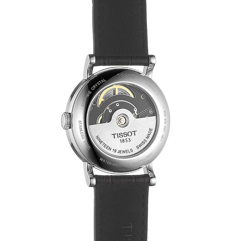 Everytime Gent 40MM Swissmatic Silver Leather Brown