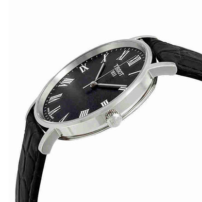 Everytime Medium 38MM Black Leather Black
