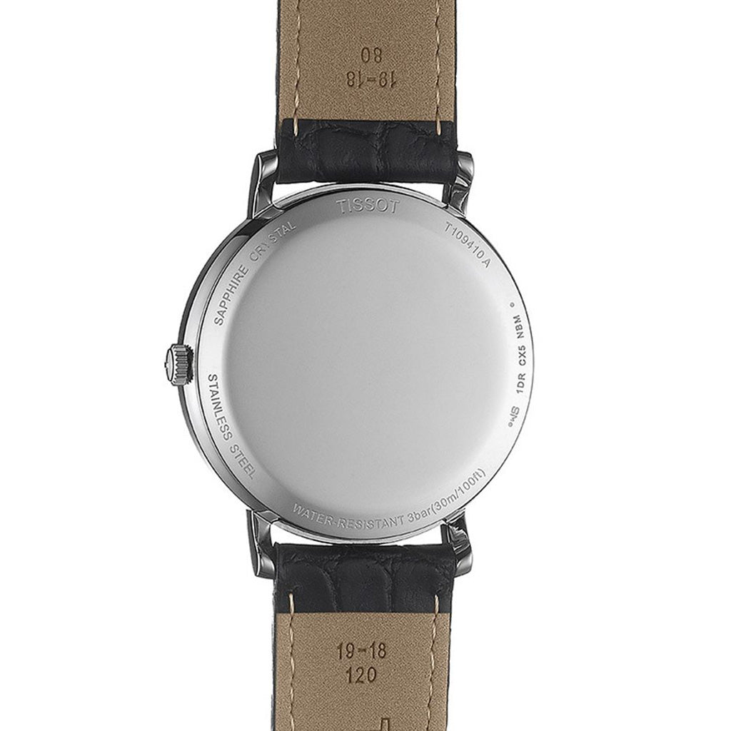 Everytime Medium 38MM Black Leather Black