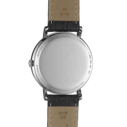Everytime Medium 38MM Black Leather Black