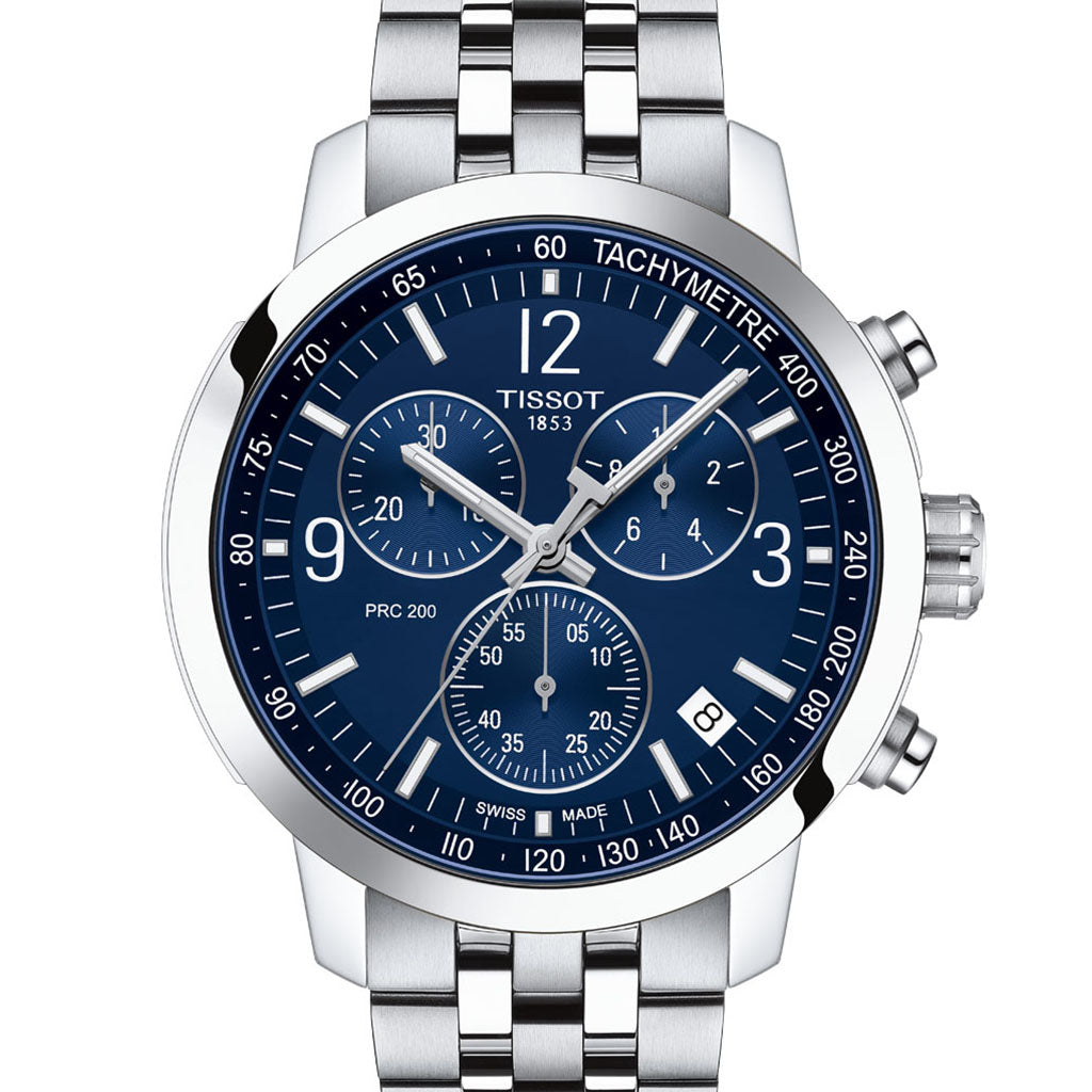 Tissot PRC 200 Chronograph Blue Steinless Steel T114.417.11.047.00