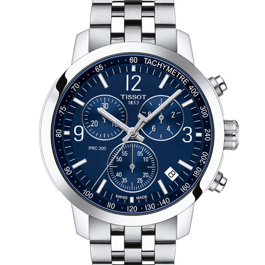 Tissot PRC 200 Chronograph Blue Steinless Steel T114.417.11.047.00