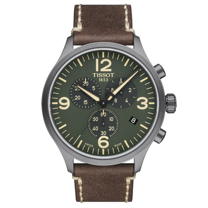 Chrono XL Classic 45MM Olive Leather Brown