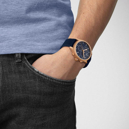 Chrono XL Classic 45MM Blue Roségold