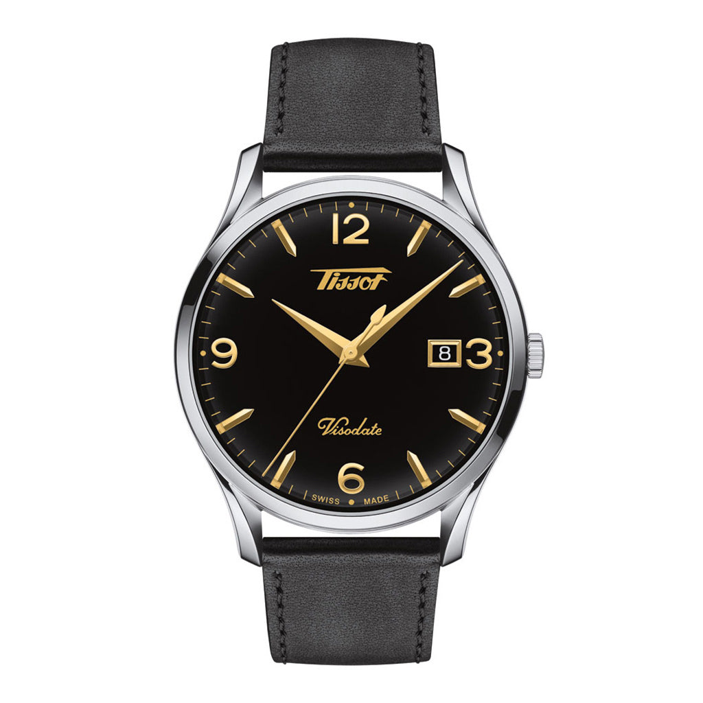 Heritage Visodate Black Leather Black