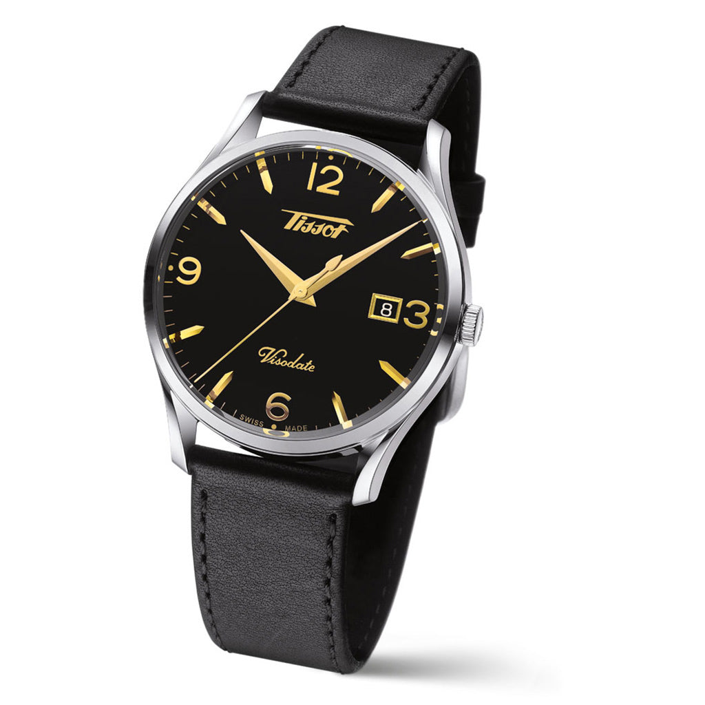 Heritage Visodate Black Leather Black