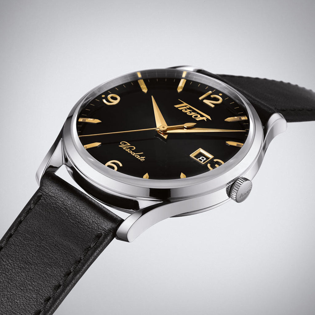 Heritage Visodate Black Leather Black