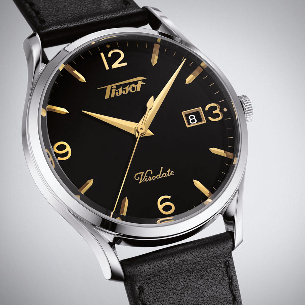 Heritage Visodate Black Leather Black