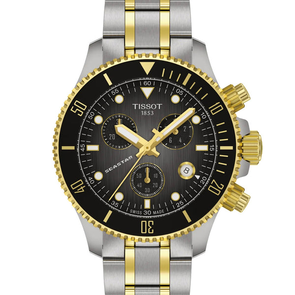 TISSOT SEASTAR オクタゴン シルバー ゴールド コンビ Tissot T-Sport Seastar 1000 38 mm T1202172206100 – Watchpapst